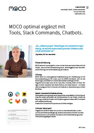 Case Study MOCO und Integrationen, Slack Commands, Chatbots