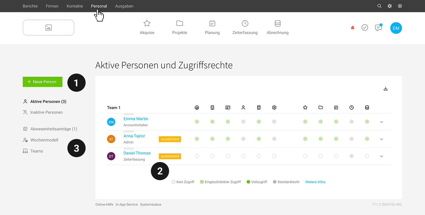 Screenshot Personal