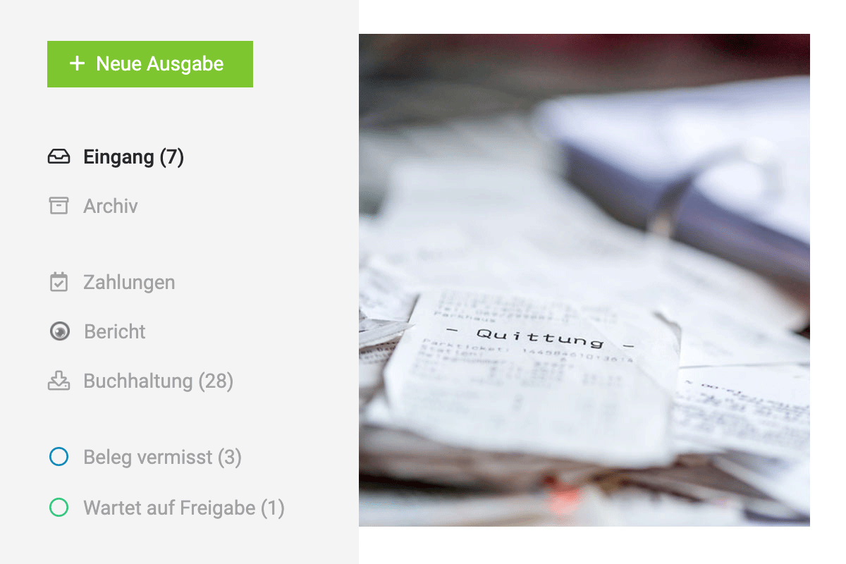 Eingangsrechnungen und Fixkosten erfassen
