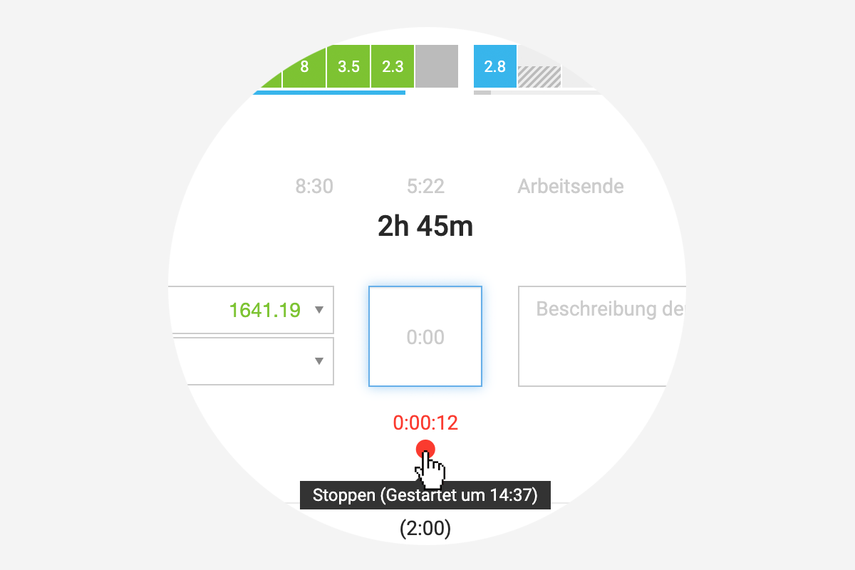 Per Webbrowser, iPhone App und Android App können für MOCO Zeiten erfasst werden. Zeiterfassung mit dem iPhone