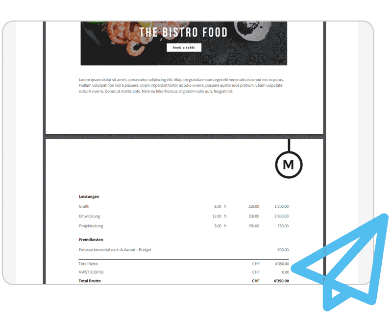 UX first MOCO ERP agency software