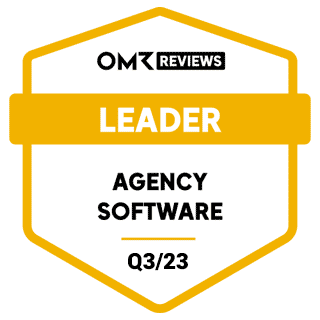 MOCO Reviews Agentursoftware Leader Q3-2023 OMR