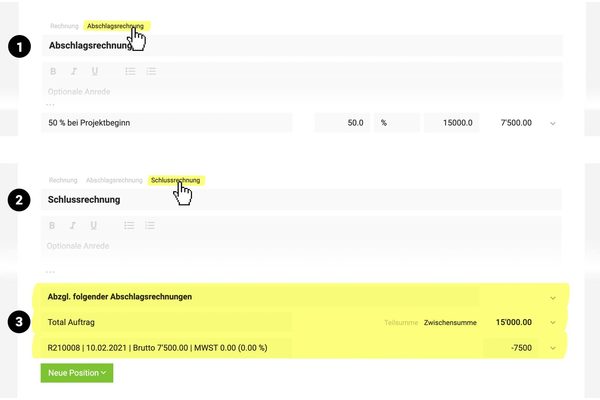 Akontorechnung Definition Abschlagsrechnung Automatisiert Erstellen