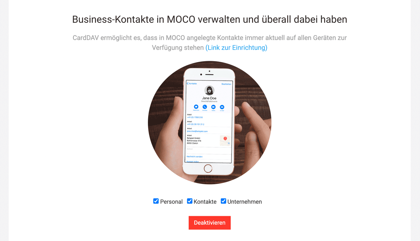 Mit CardDAV Kontakte synchronisieren