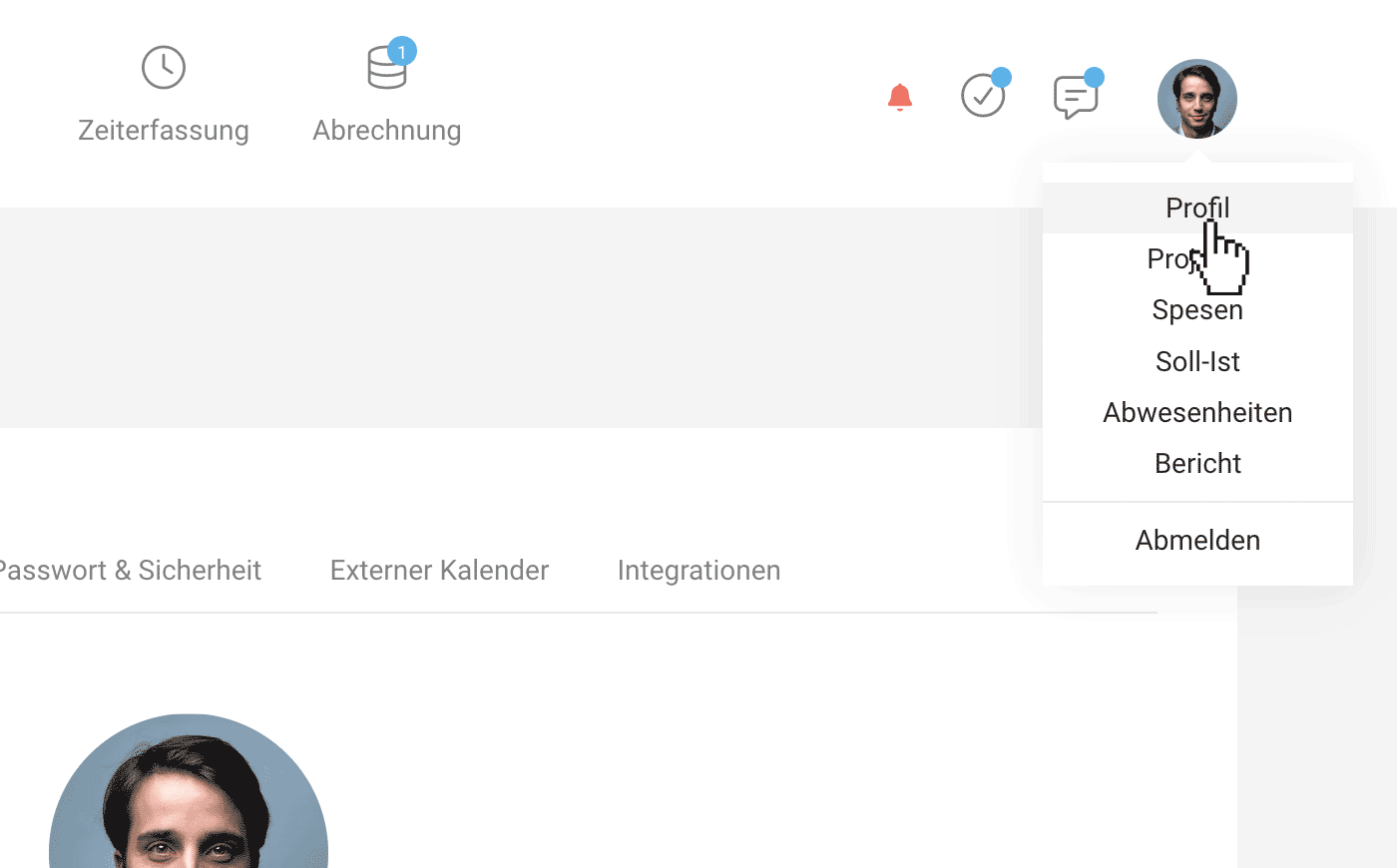 Persönliche Profil-Einstellungen