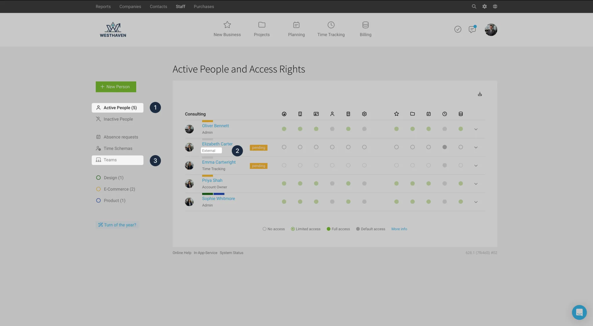 Adding users, self-management