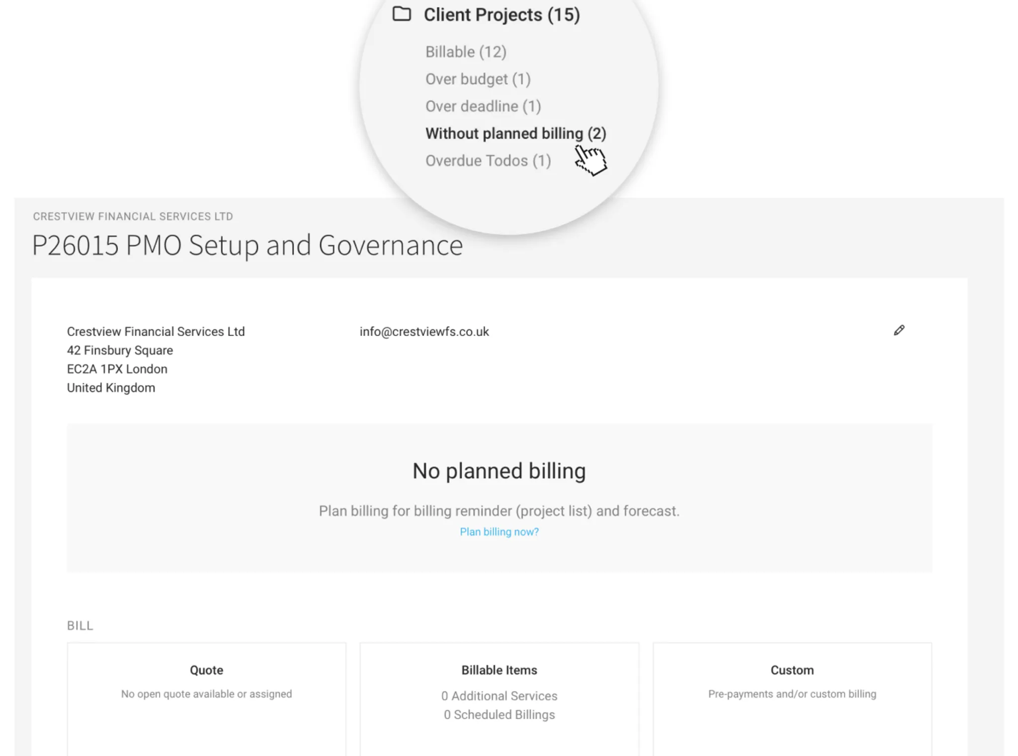Plan Billing for Projects in MOCO Planning Billing for projects in MOCO
