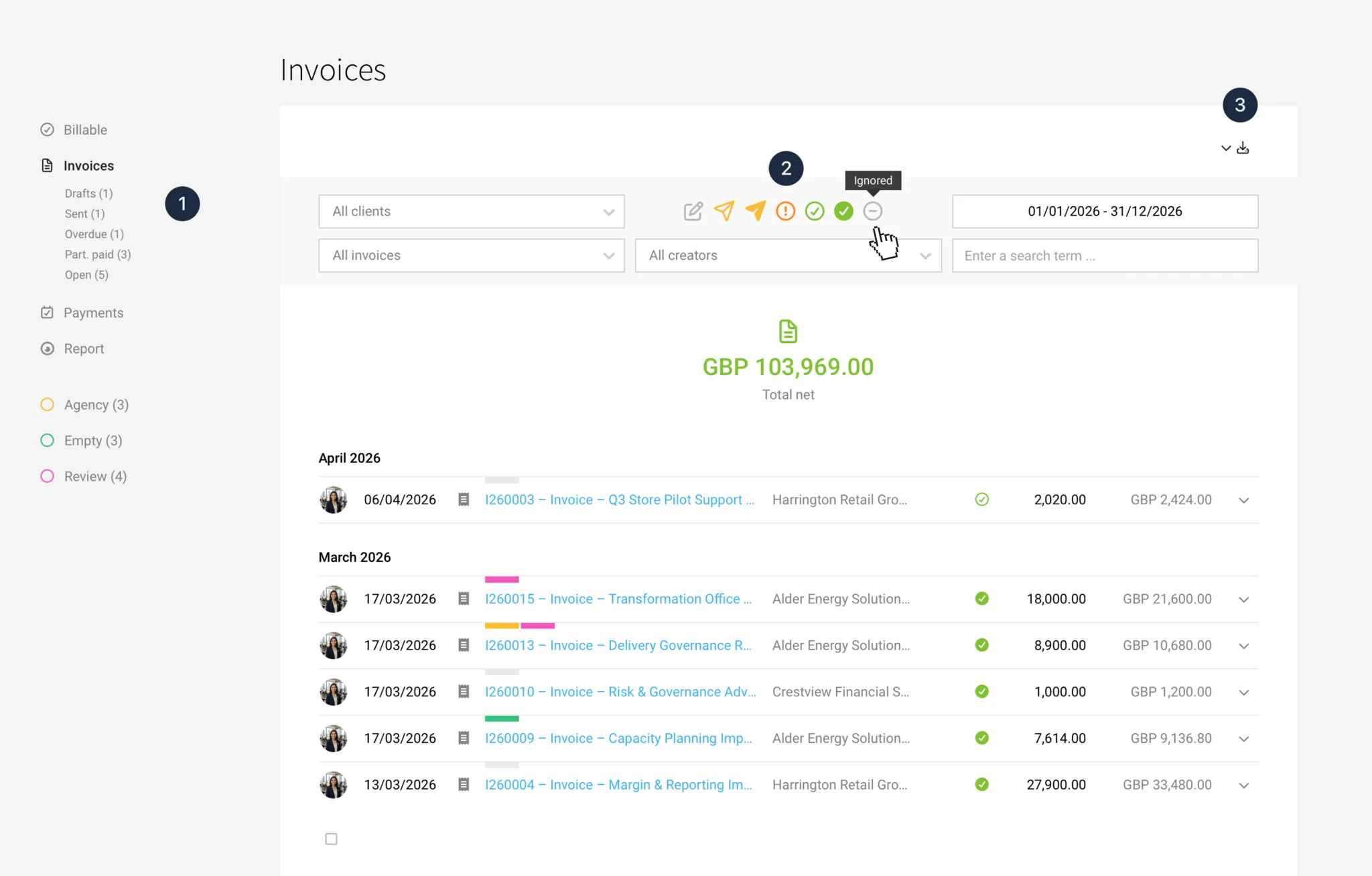 Accounts Receivable Invoice Management