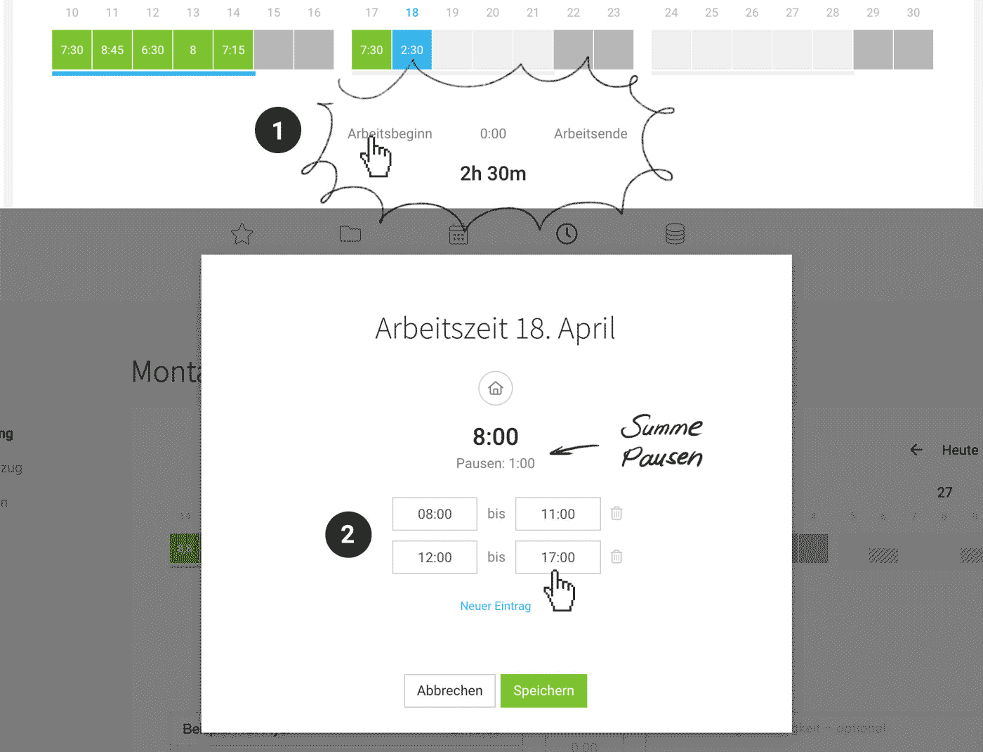 Tool zur einfachen Arbeitszeiterfassung