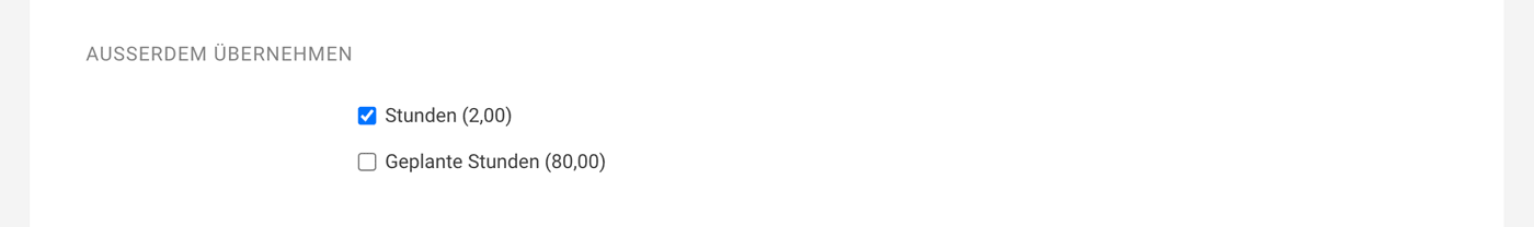 Projekt aus Lead erstellen und Stunden übernehmen