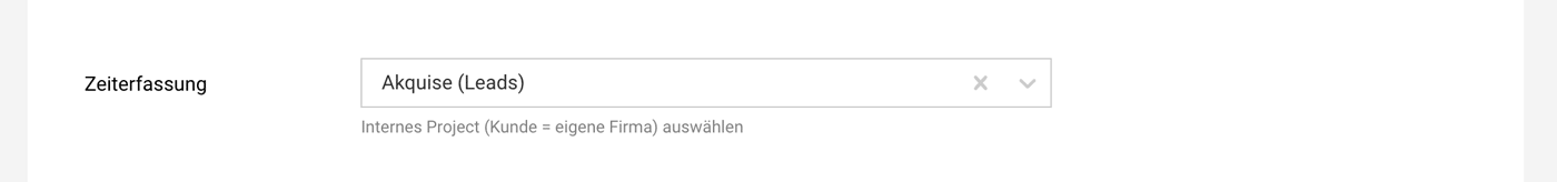 Zeiterfassung Leads Einstellung Zeiterfassung Leads Einstellung