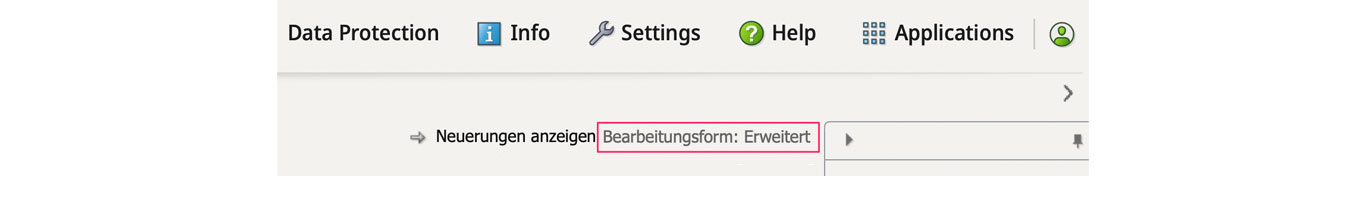 datev bearbeitungsform erweitert