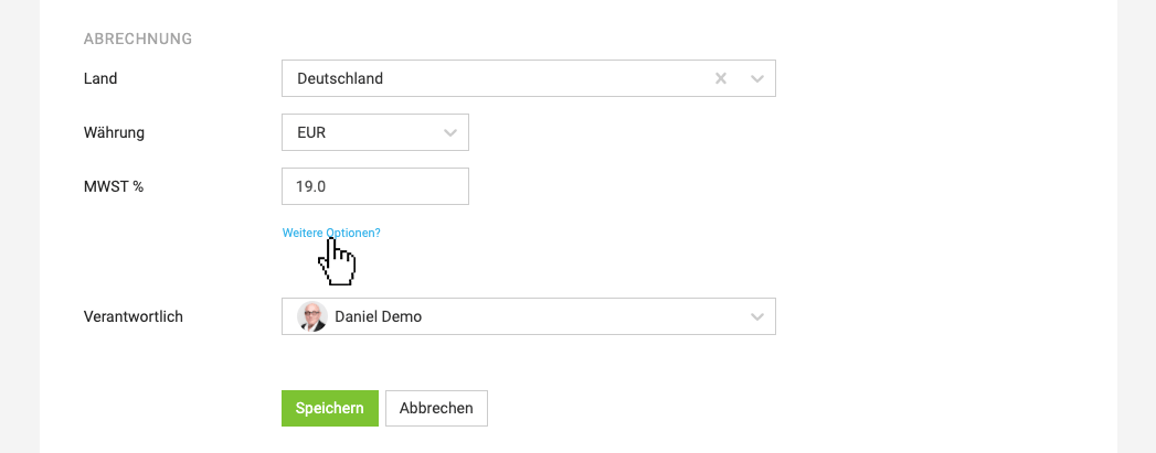 Standards für Kunden