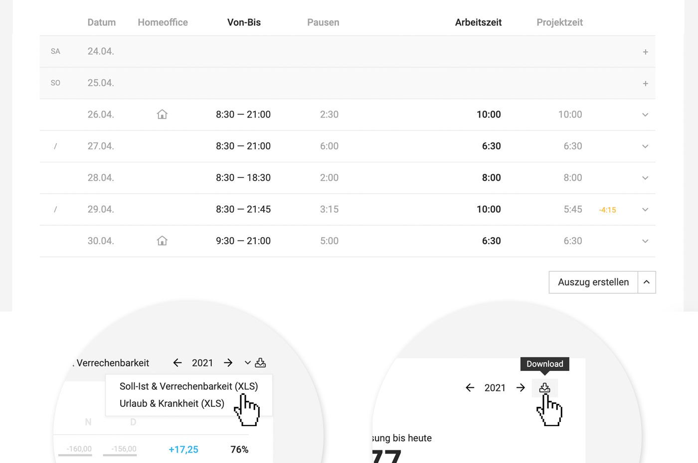 software homeoffice dokumentieren