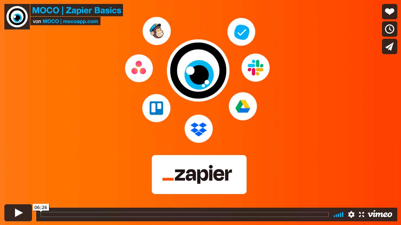 Wie du Zapier mit der Agentursoftware MOCO nutzt