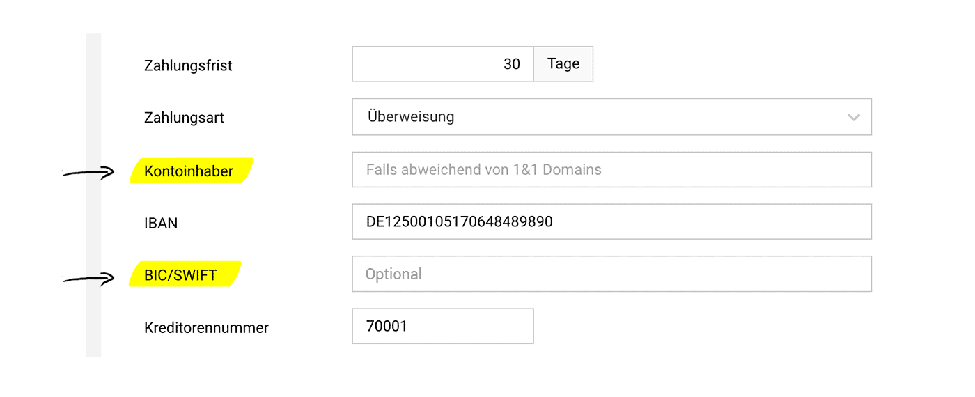  Optimierte Überweisungsaufträge MOCO