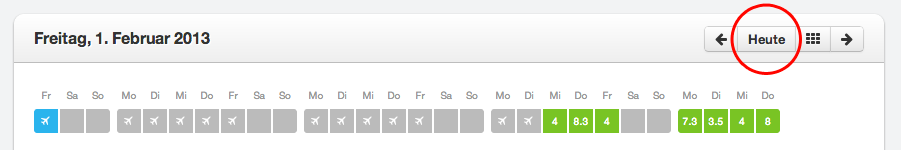 Heute Button – Screenshot 2013