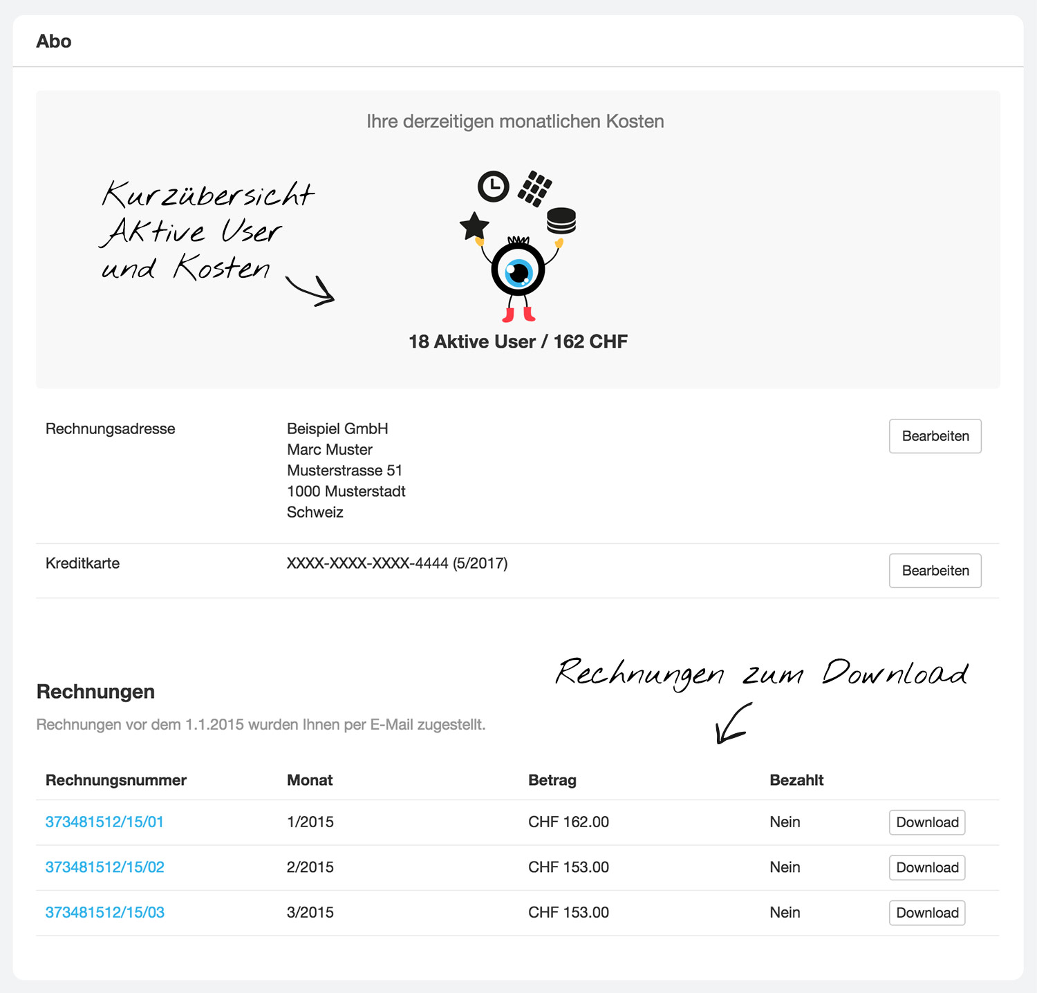 agentursoftware moco kreditkartenabrechnung