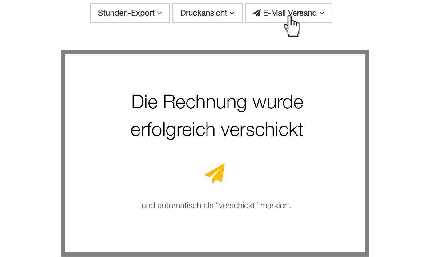 Rechnungen automatisch per E-Mail verschicken