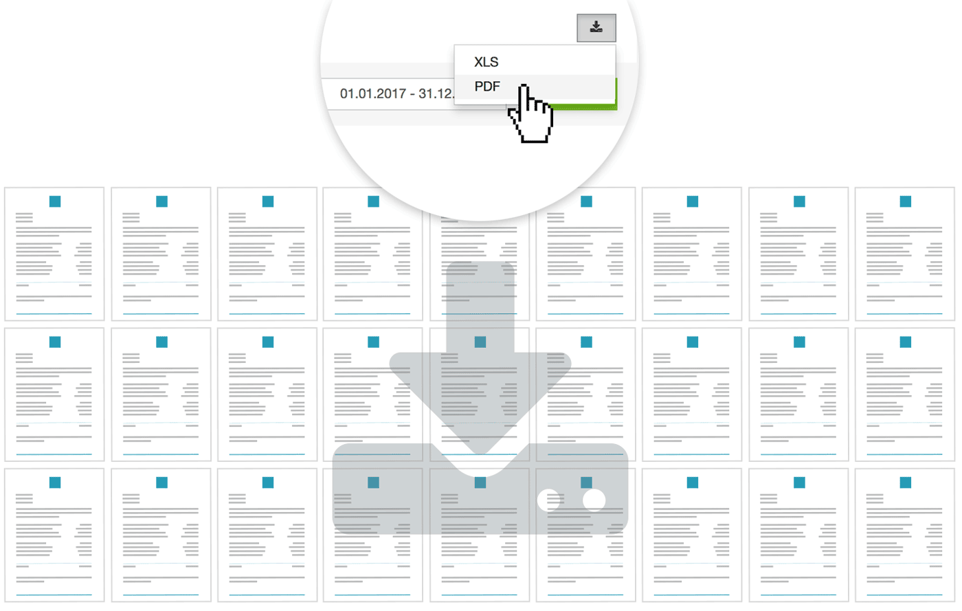 Sammeldownload Rechnungs-PDFs