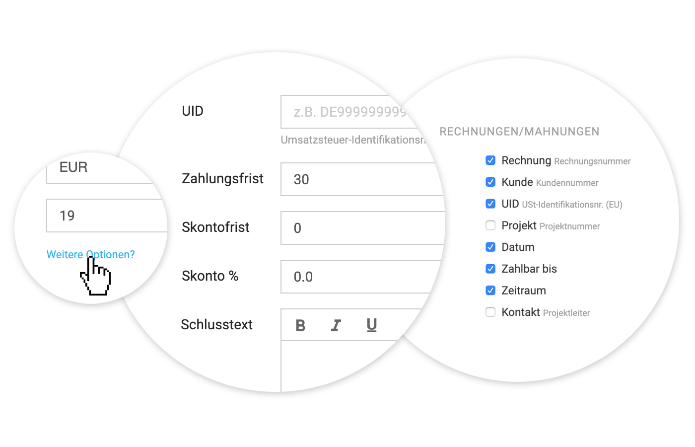 UID für Kunden und Lieferanten. MOCO
