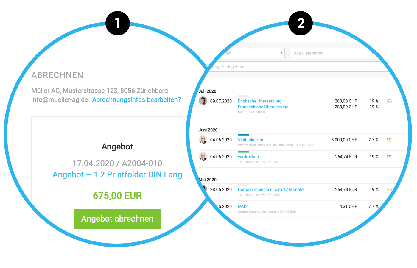 Updates Juli 2020 zu MOCO