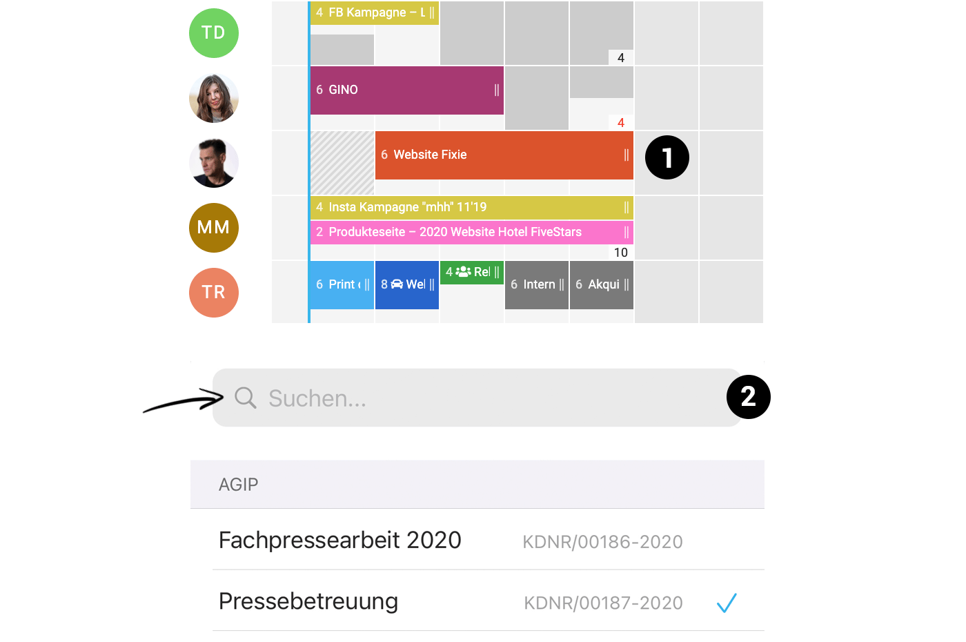 Weiterentwicklung Agentursoftware MOCO – Planung & iOS