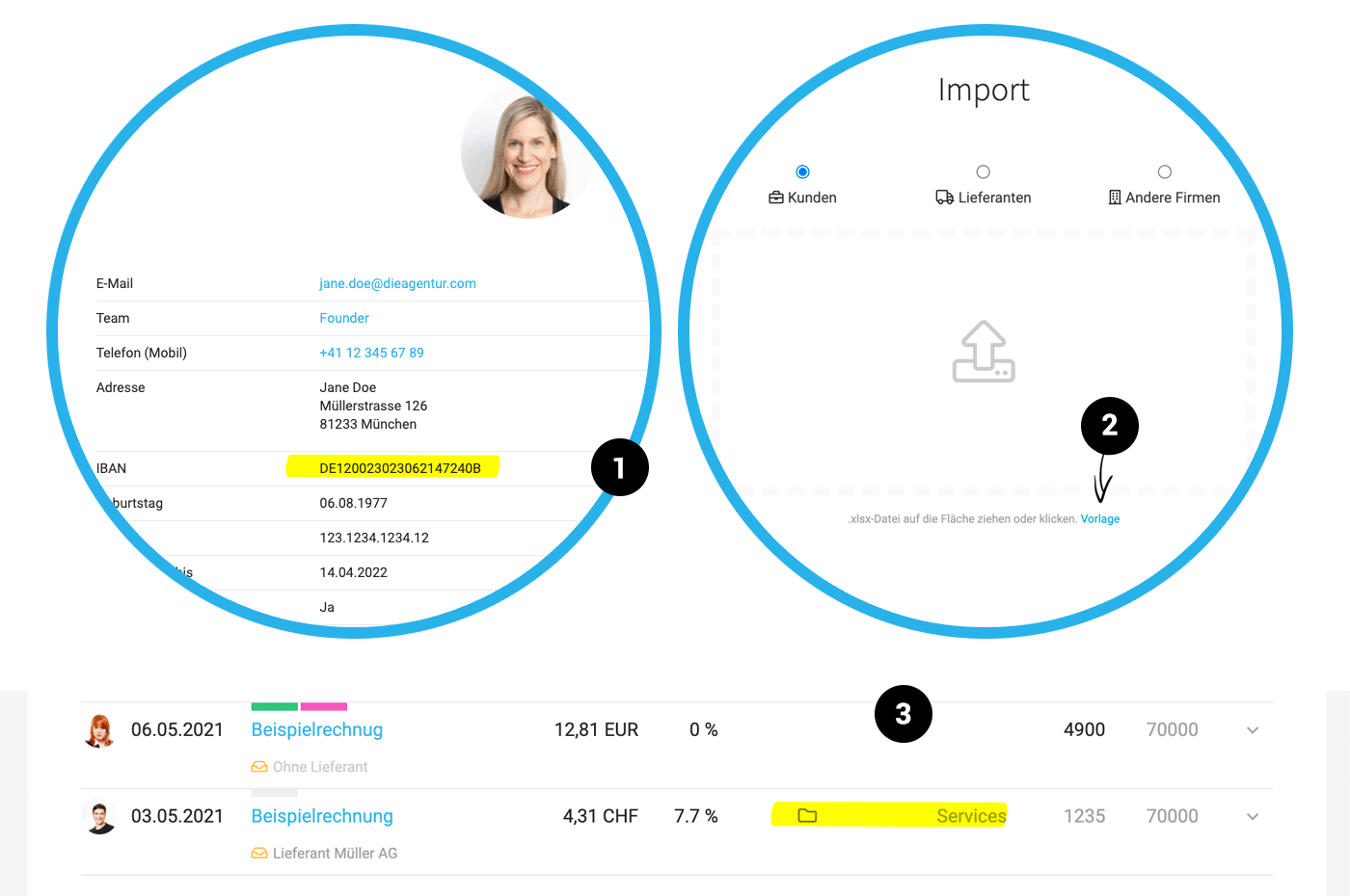 Optimierungen zu Spesen und Buchhaltung