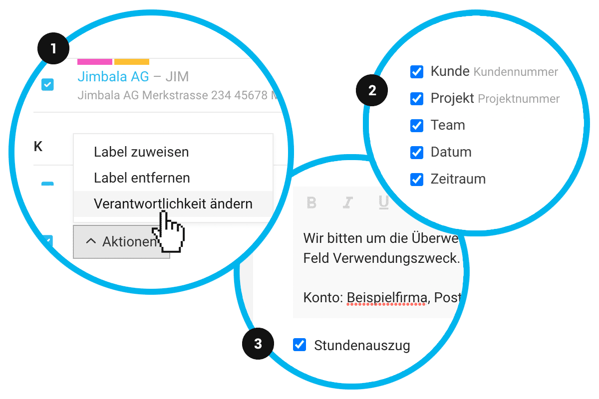 Verschiedene Updates: Mehrfachaktion zu Firmen, Stundenauszug direkt integriert, SKR 03 & SKR 04 Übernahme & mehr