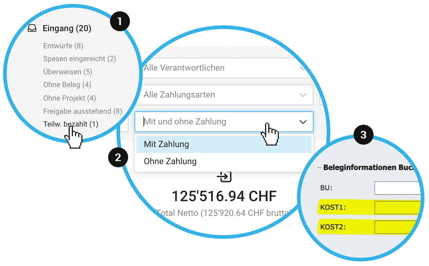 Update zu Eingangsrechnungsverwaltung, Spesen, Buchhaltung