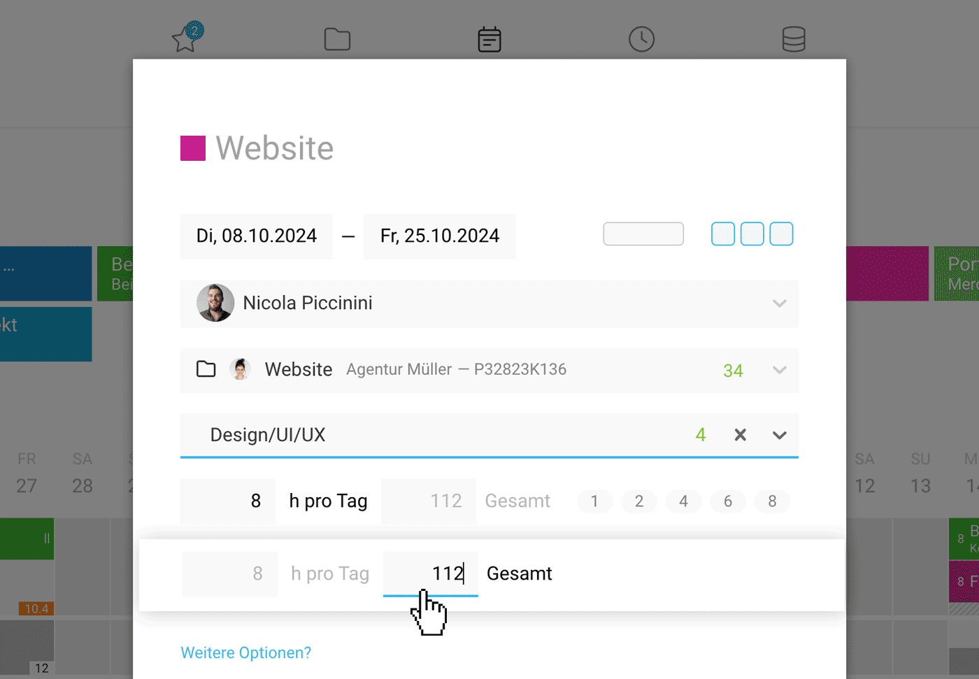 ERP Agentursoftware Kapazitätsplanung ERP Agentursoftware Kapazitätsplanung
