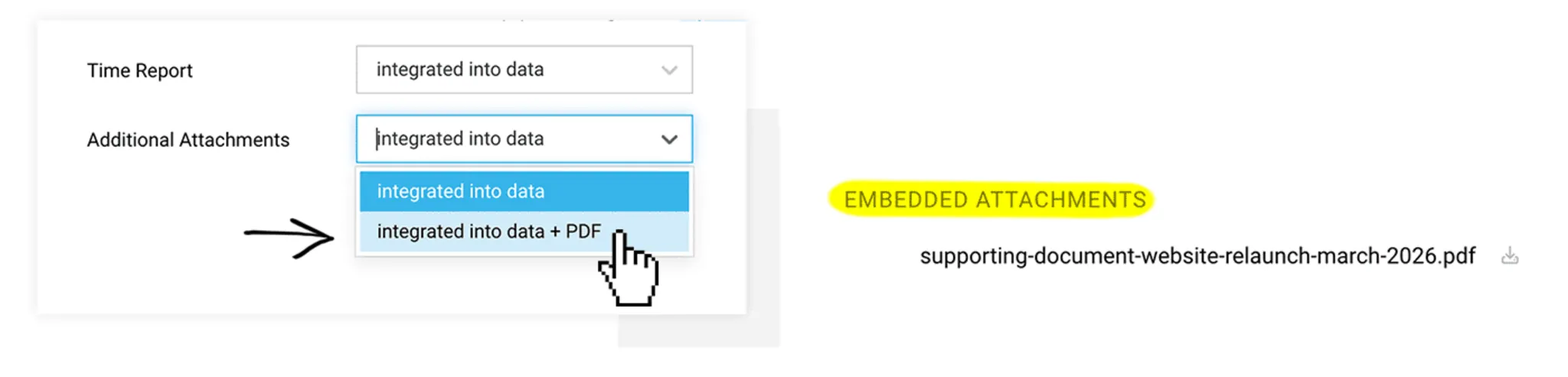 ZUGFeRD attachments and purchase attachments in MOCO MOCO: add and check attachments for e-invoices